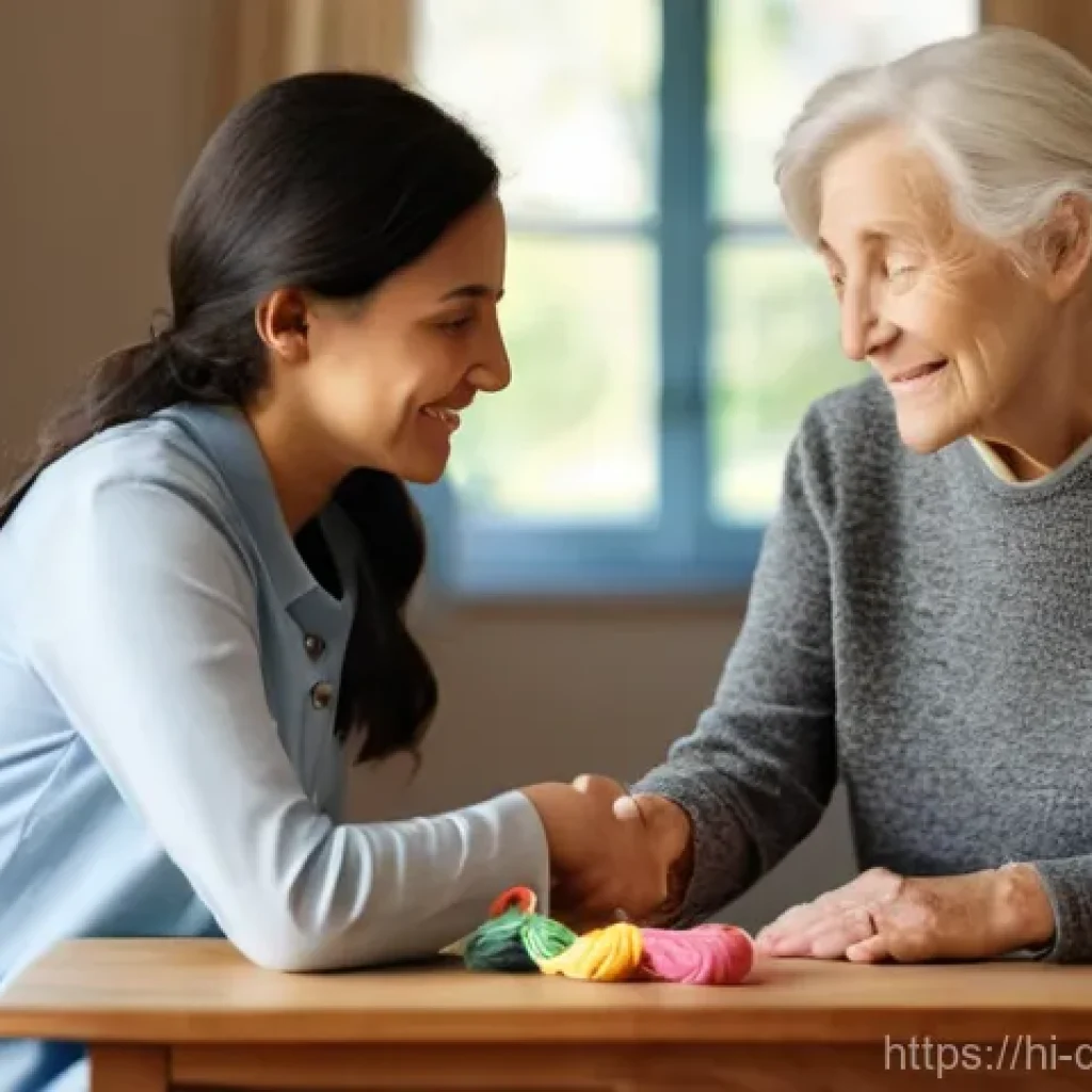 치매관리사 자격증 학원 후기 - **Prompt:** A compassionate female dementia caregiver, in her mid-30s, with a kind and understanding...