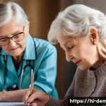 Home 12 치매관리사 직무에 적합한 성향 - Here are three detailed image generation prompts in English, focusing on the themes of dementia care...