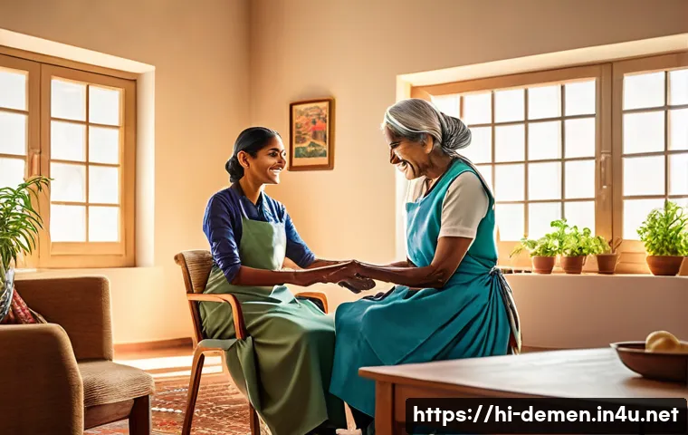 치매관리사 자격증 해외 인증 여부 - **Prompt 1: Compassionate Care in a Global Setting**
A heartwarming and realistic image of a kin...